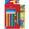 Faber Castell Pastelky Akvarelové Colour Grip 12 Farebný Set + 2 Popisovače Grip