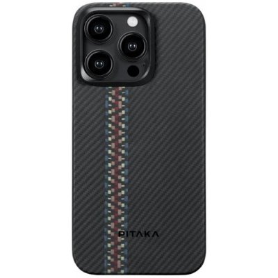 Pitaka Fusion Weaving MagEZ 4 so vzorom karbónových vlákien iPhone 15 Pro Max - rhapsody FR1501PM