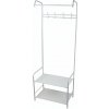 Verk 27524 Verk 27524 Univerzálny stojan na oblečenie a obuv 165 x 60 cm, biely