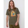 Spitfire Demonseed (military green/multi color print) M, zelená