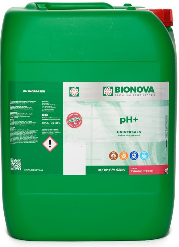 Bio Nova pH+ (KOH 24,5 % hydroxid draselný) 5l
