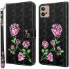 Peňaženkové 3D puzdro PAINTED na Motorola Moto G32 - Ruža