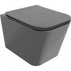 Závesná WC misa MEXEN TEO II tmavosivá