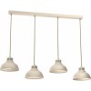 Luminex | Luster na lanku SVEN 4xE27/15W/230V béžová | LU8893A
