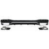 KITT Rear Bumper Air Diffuser with Exhaust Muffler Tips suitable for Mercedes GLS Class X166 SUV Facelift (09.2015-2019) GLS63 Design