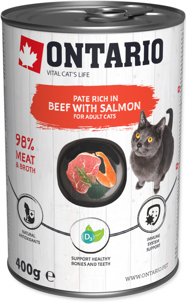 ONTARIO Beef with Losos flavoured with Spirulina 400 g