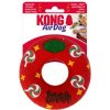 Hračka Kong Dog Holiday AirDog Squeaker Donut s pískatkom, guma vulkanizovaná, M