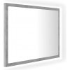 Shumee LED kúpeľňové zrkadlo betónovo sivé 60 × 8,5 × 37 cm drevotrieska