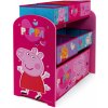 Drevený regál / organizér na hračky PEPPA PIG, PP13987