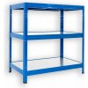 Kovový regál do technickej miestnosti Biedrax 45 x 120 x 90 cm, modrý - 3 police pozink