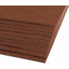 Samolepiaca dekoratívna plsť - hr. 1,0 - 1,5 mm - 20x30 cm - hnedá - 1 ks
