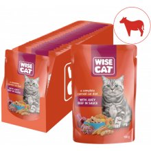 Wise Cat s šťavnatym hovädzím mäsom 24 x 100 g