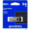 Goodram USB flash disk, USB 2.0, 64GB, UTS2, čierny, UTS2-0640K0R11, USB A, s otočnou krytkou
