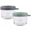 Beaba Tégliky Na Jedlo Sklenené 2x 250 Ml Green Grey