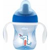 Hrnček Chicco trénujeme s držadlami 200 ml, 6m+ - modrý