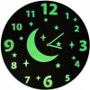 Svietiace nástenné hodiny do detskej izby Priemer: 40 cm