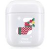 AppleKing tvrdý transparentný obal pre AirPods 1 / 2 - vianočná pančuška - možnosť vrátiť tovar ZADARMO do 30tich dní