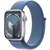 Apple Watch Series 9, 41mm, Silver, Winter Blue Sport Loop (MR923QC/A)