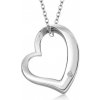 SOFIA strieborný prívesok srdce AUSBZM1ZZ0P-ZY
