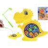 Hra ryby dinosaurus 15 cm magnetická - mix farieb (zelená, oranžová, žltá)