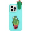 Gumený 3D kryt na iPhone 14 Pro Max - Cactus