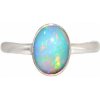 Nefertitis Opál etiópsky prsteň striebro Ag 925 R2394 - 57 mm (US 8), 2,3 g