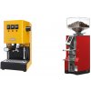 Gaggia New Classic E24, yellow + Eureka Mignon Libra, CR ferrari red