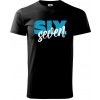Six seven - písmo - Klasické pánske tričko vyššej gramáže - M ( Čierna )