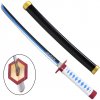 Ornamentální Katana - Inspirována Giyu Tomioka'S (Demon Slayer)