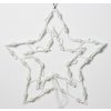 Nexos 47246 Vianočná LED dekorácia do okna - hviezda - 40 cm, teple biela