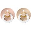 Bibs nočné cumlíky kaučuk 2ks Vanilla Blush 49293