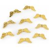 Ozdobný diel anjelské krídla 12x29 mm - zlatá (10 ks)