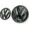 VW GOLF MK5 (1K1) 2003-2010 (11,2 cm a 12,9cm) predný a zadný znak, logo - čierna lesklá