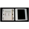 WALL plate SA s rámčekom pre 2keystone (80 x 80) (2256)
