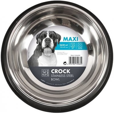 M-Pets Crock Miska antikorová s gumou Maxi 3,62 l