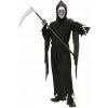 KOSTÝM STRAŠIDELNÝ SMRTIACI KOSÁČ SMRŤ ČIERNA 116