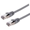 C-TECH CB-PP6A-1 patch, Cat6a, S/FTP, 1m, šedý