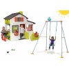 Smoby set domček Priateľov s predzáhradkou a hojdačka Portique 310209-7