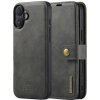 DG.Ming 2v1 odnímateľné flipové puzdro pre iPhone 17 - sivé - možnosť vrátiť tovar ZADARMO do 30tich dní