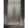 New Trendy Eventa Gold Shine sprchové dvere 110 cm výklopné zlatá lesklá/priehľadné sklo EXK-4682