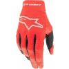 Rukavice RADAR, ALPINESTARS, dětské (červená/stříbrná, vel. 2XS)