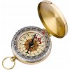 Zlatý vreckový kompas zatvárací svietiaci prívesok na kľúče v tme darček