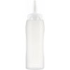 ARAVEN Stláčacia fľaša, LDPE, ø: 75 mm, výška: 273 mm, objem: 0,75 L, biela