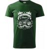 Indian Motorycle Club - Klasické pánske tričko vyššej gramáže - 2XL ( Fľaškovozelená )