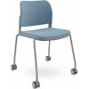 LD SEATING Konferenčná stolička DUO,DU-03-N2,RM60, sivá kostra, celočalúnená