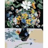 Maľovanie podľa čísel – Lúčne kvety v čiernej váze, 40 × 50 cm, vypnuté plátno na rám 8596530019855