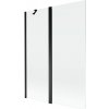 MEXEN - MIST vaňová zástena 130x150 cm 6mm f+s, čierna, číra 8A9-130-011-70-00