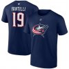 Fanatics Pánské tričko Columbus Blue Jackets NHL Adam Fantilli #19 Authentic Stack Name & Number T-Shirt - Navy Veľkosť: XXXL