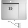 Alveus QUARTO 20 nerezový + Deante CORIO BFC 060M chróm