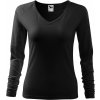 Tričko dámske Malfini Elegance dlhý rukáv - čierne, 3XL